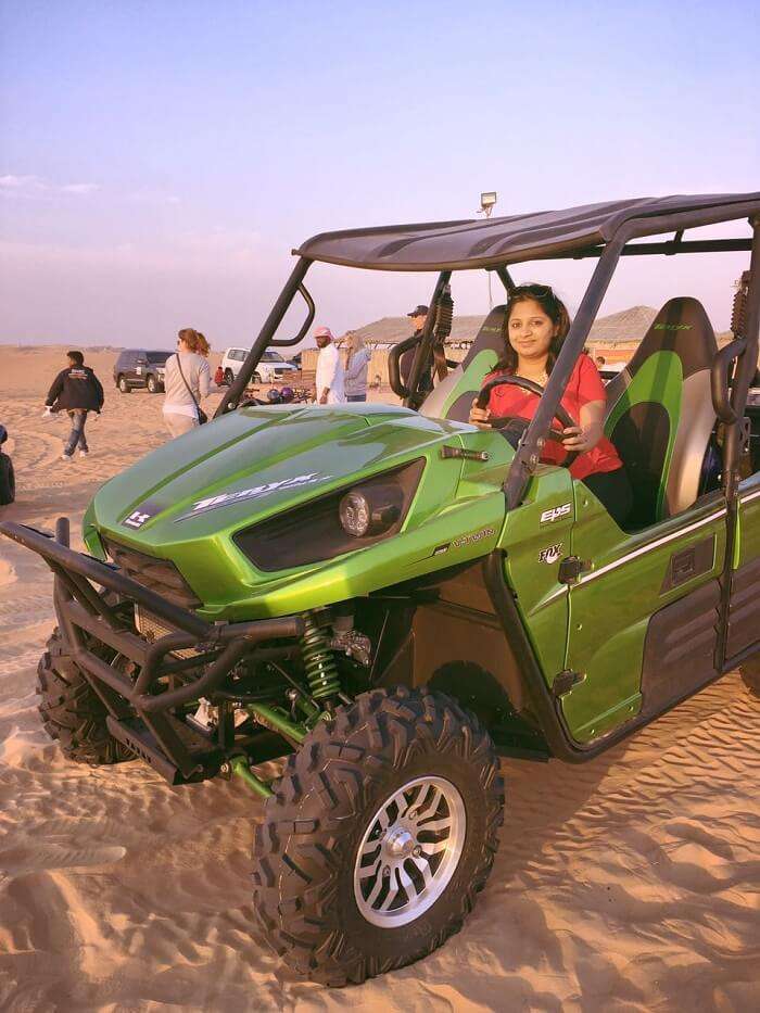 buggy ride in desert safari dubai