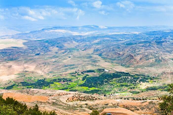A view of the Promised Land from Mount Nebo in Jordan