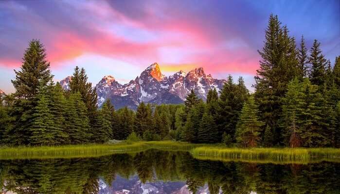 An enchanting view of Teton County, Wyoming 