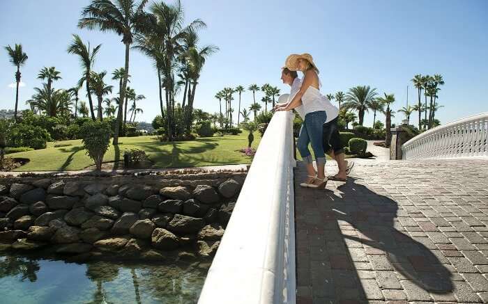 A couple in Anfi del Mar Resort in Spain