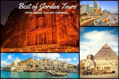 Destinations covered in Jordan tours in combination with Egypt and Israel
