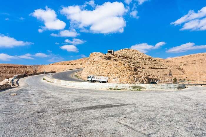 The King Highway in Jordan that offers beautiful views of the country