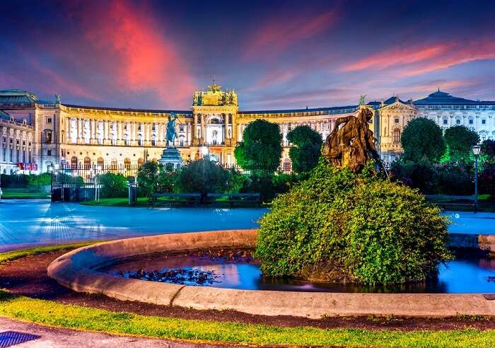 The Hofburg is one of the stunning  places to visit in Vienna 