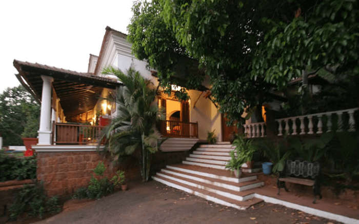 A view of the entrance of the Capella homestay in Goa