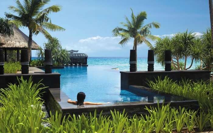 Infinity pool at Shangri-La’s Boracay Resort in Philippines