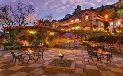 A beautiful resort with a huge lawn in Nainital