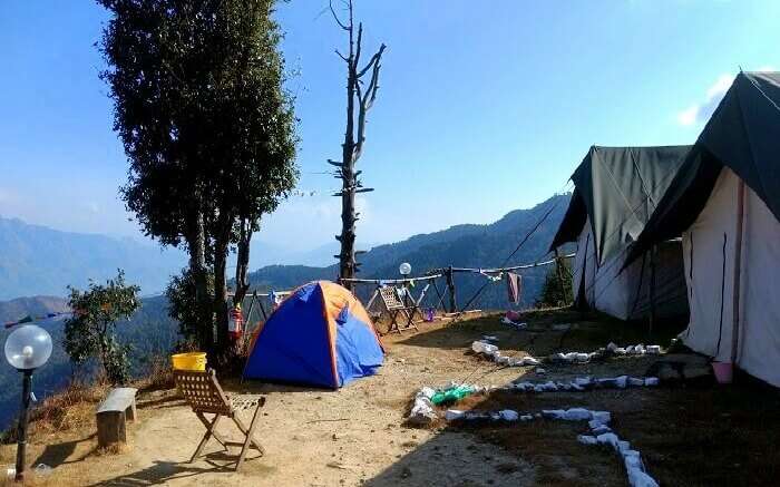Beautiful views of surroundings at Living Kanatal Camp in Kanatal 