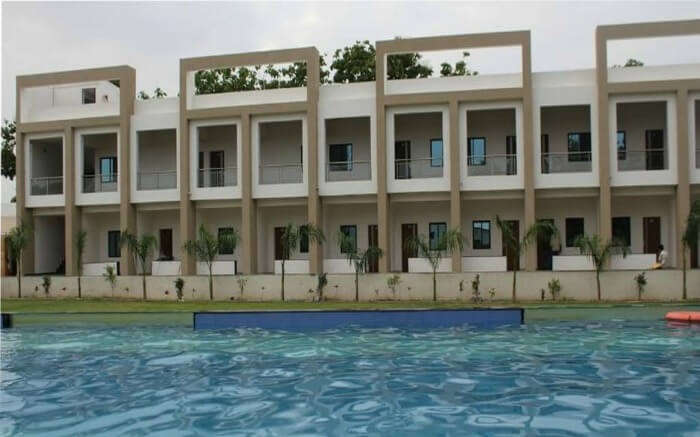 Banyan Paradise Resort stay by the poolside in Vadodara 