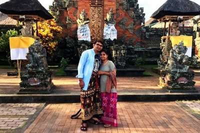 Couple on a Bali honeymoon