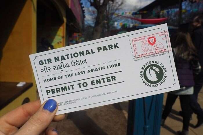 entry permit for gir park