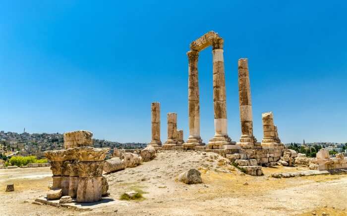 The legendary Roman Corinthian columns at Citadel HillA