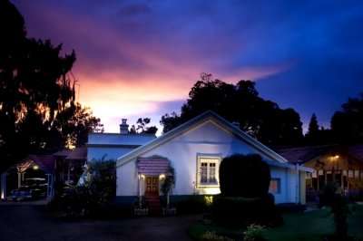 A sunset shot at the Lymond House in Ooty
