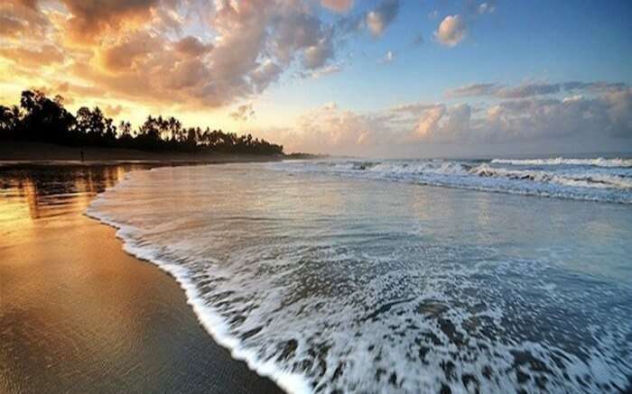 A view of Berawa Beach in Canggu in Bali