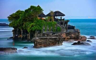A view of Tanah Lot Temple Near Canggu in Bali