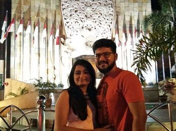 nirav & his wife enjoying bali trip