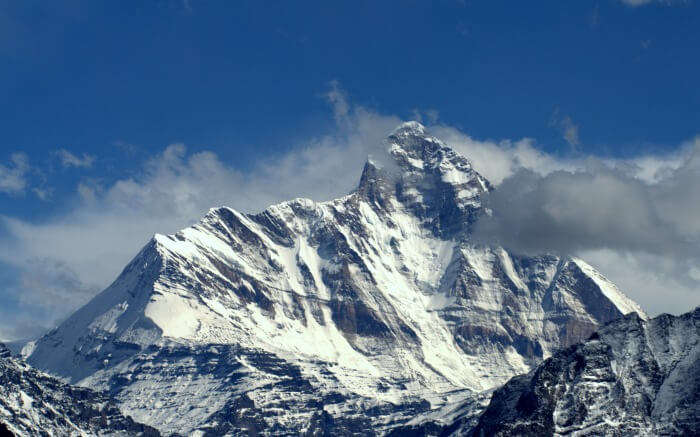 snowclad mountain peak of Nanda Devi