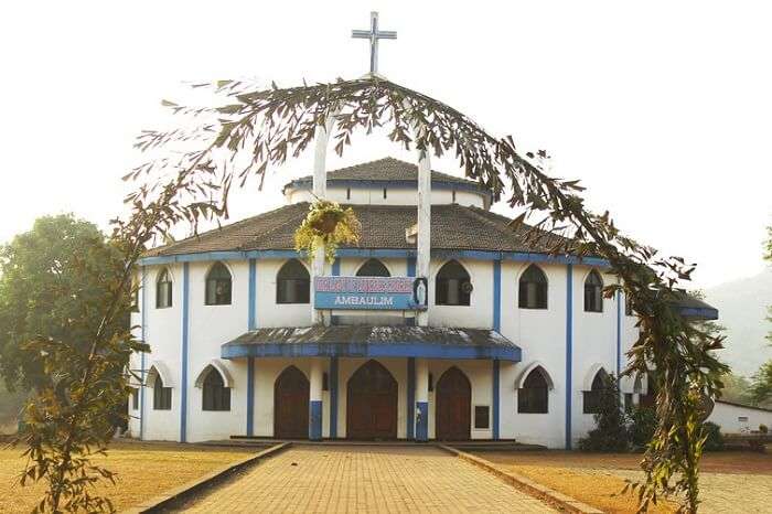 visit Our Lady of the Lourdes Church, one of the best churches in goa