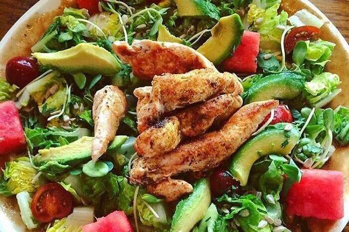 have organic food at Poppin Organic Cafe