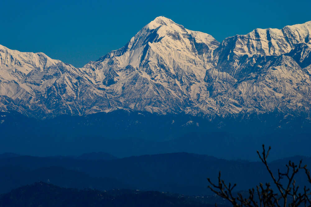 snow covered mountains