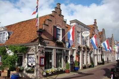 A majestic view of Edam in the Netherlands