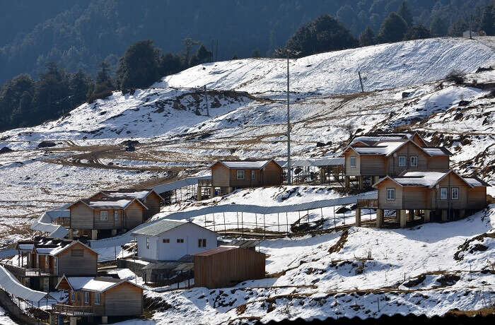 A breathtaking view of Snow covered landscape