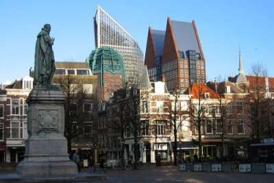 A spectacular view of the Hague in the Netherlands