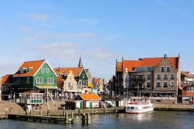 A sparkling view of Volendam in the Netherlands