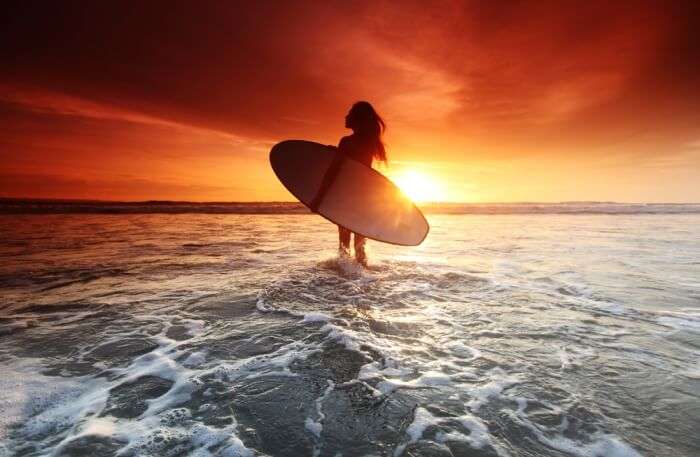 Surfing On Beach