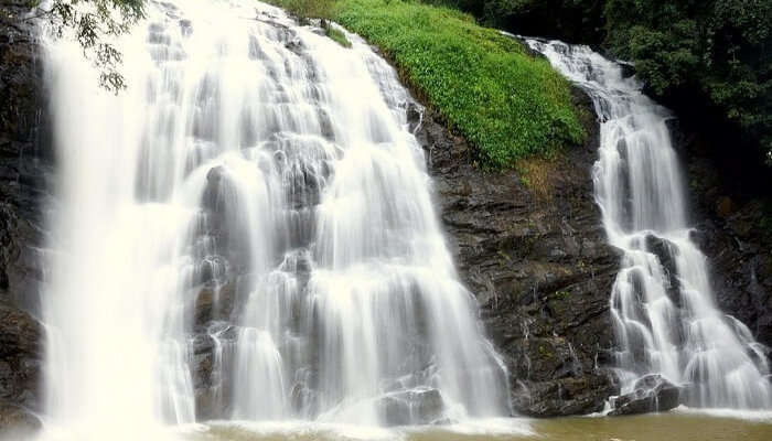 Abbey Falls With Surroundings In Coorg, one of the best tourist attractions in Chikmagalur