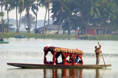 A boat ride at the Salt Lake is one of the best things to do in Kolkata