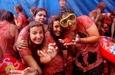 La Tomatina in Spain