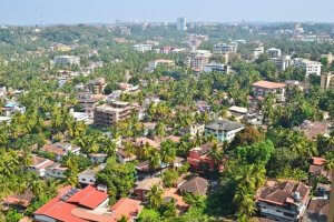 Aerial View Of Mangaluru, one of the scenic places to visit in Chikmagalur
