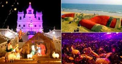 Images displaying Christmas celebration in Goa