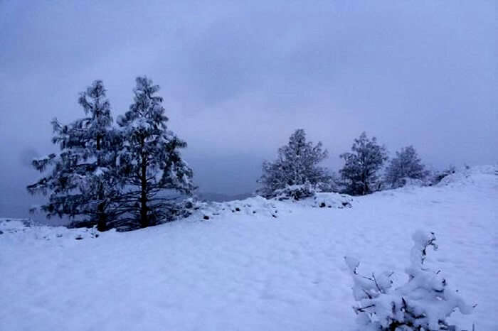Chakrata is one of the incredible places to visit near Delhi for snowfall this winter