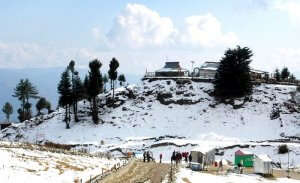 Kufri in Shimla is the best place to experience snowfall