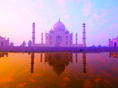 Taj Mahal in Agra is one of the romantic places to visit in February in India