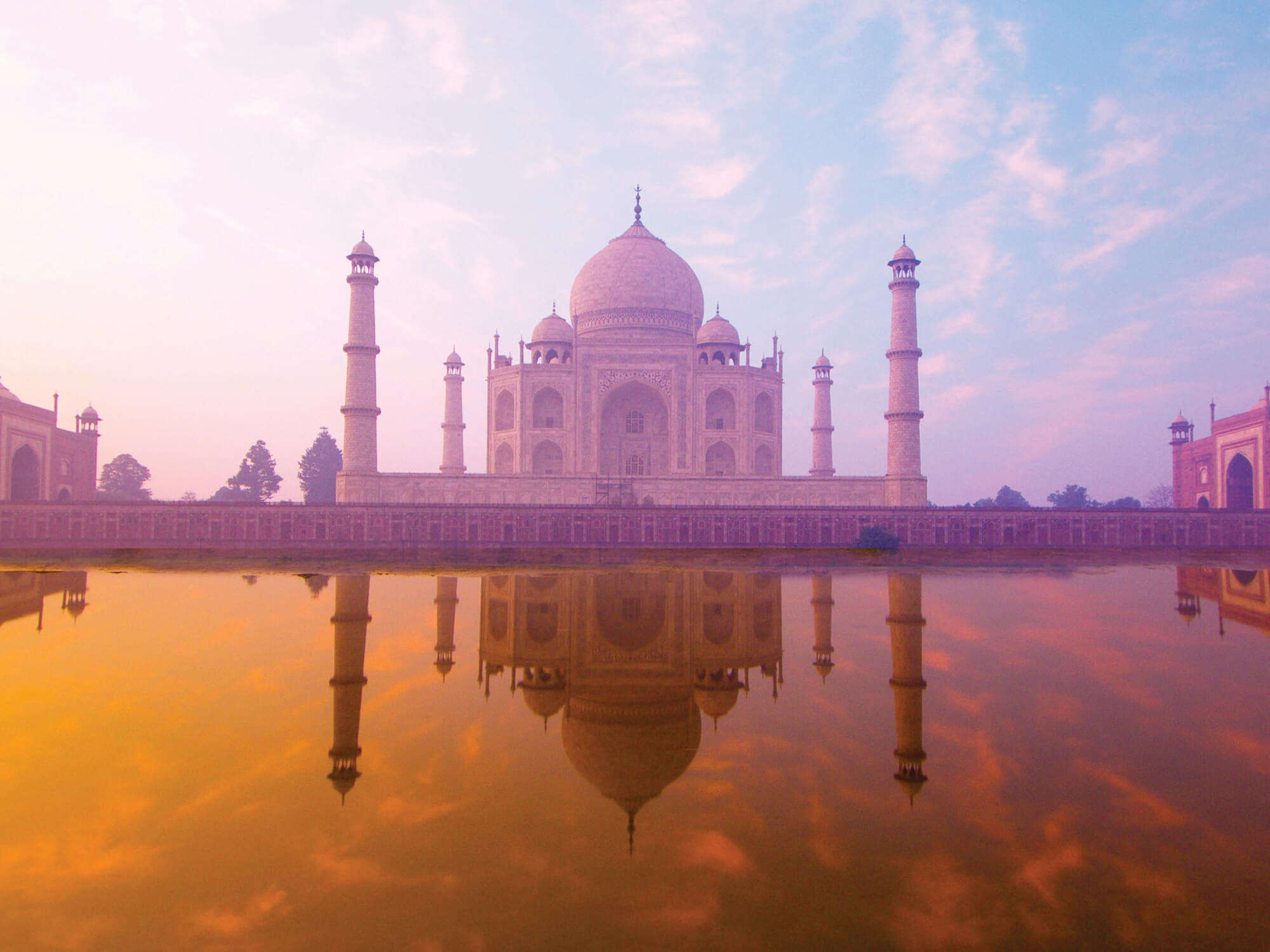 Taj Mahal in Agra is one of the romantic places to visit in February in India