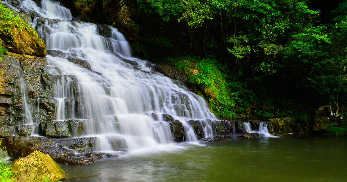 a beautiful waterfall