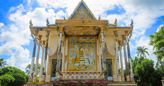 a beautiful Cambodian monument