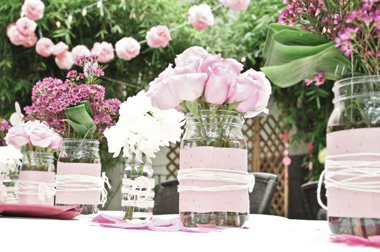 pink rose decoration, one of the valentine's day traditions around the world