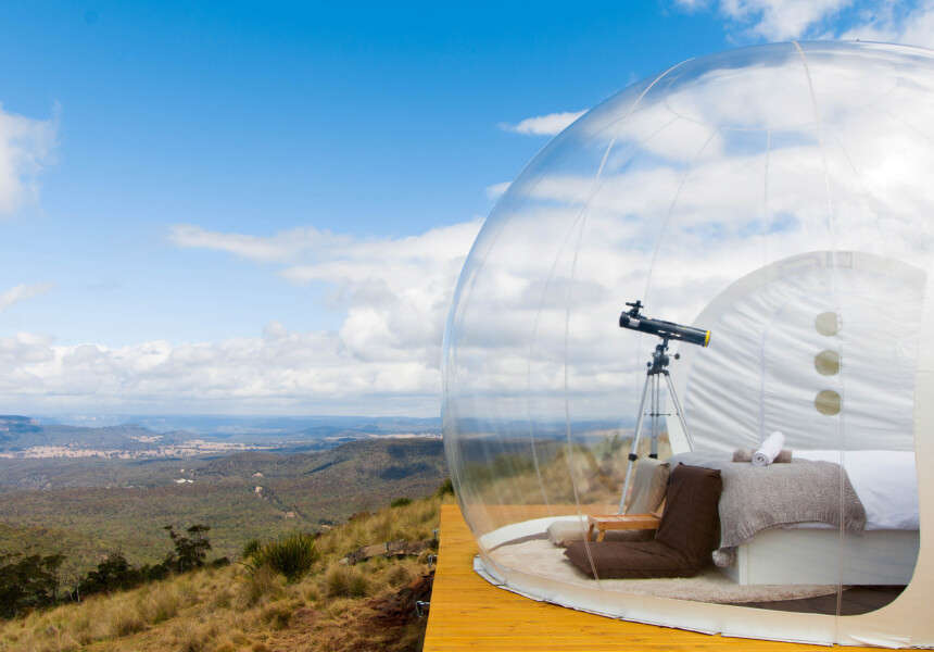 a telescope inside a bubble