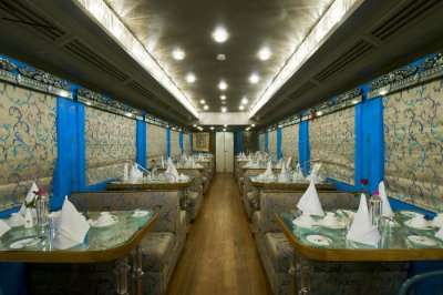 inside a luxurious train in india