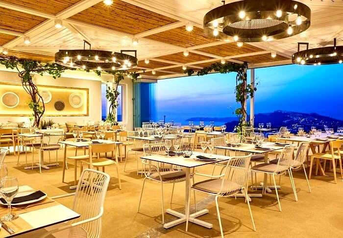 Pyrgos Restaurant Santorini Greece