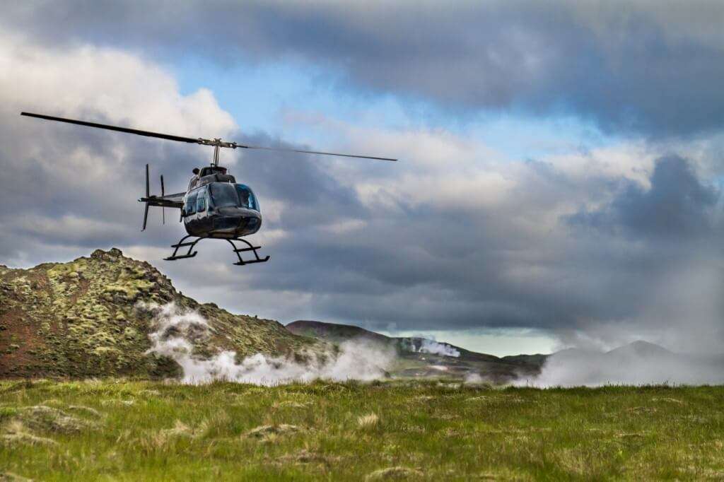 a helicopter ride
