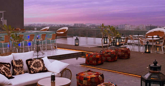 The O Hotel terrace