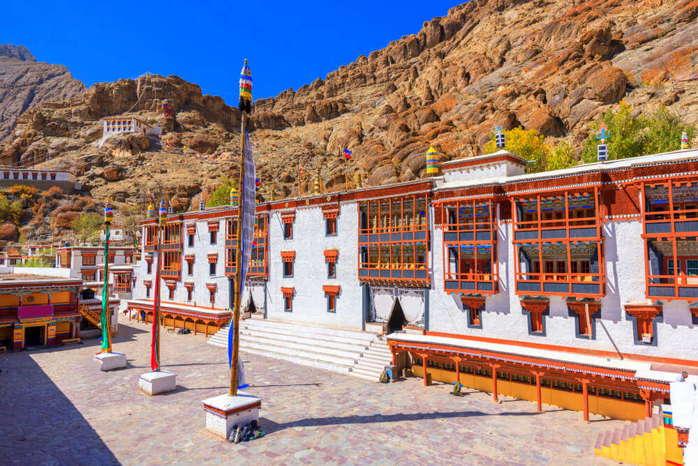 a colorful temple in Ladakh 