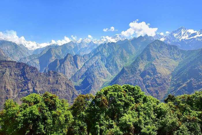 A breathtaking view of Joshimath in Auli