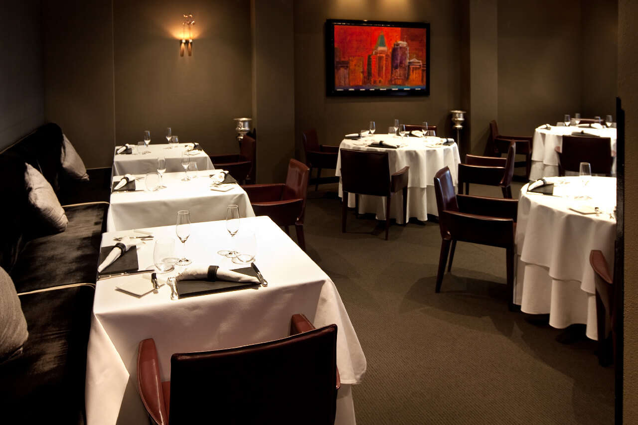 a fine dining room in a restaurant