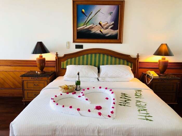 water villa at sun island resort