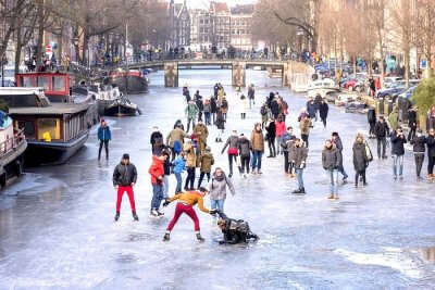 Amsterdam Canals Freezing